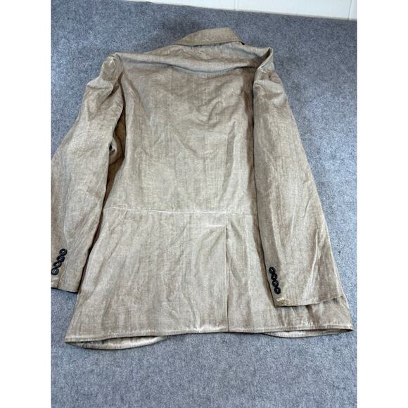 John Varvatos Blazer Men 58 Brown Sport Coat Career Business Button Front Jacket - Picture 6 of 13